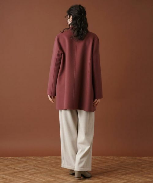 Leilian PLUS HOUSE / レリアンプラスハウス その他アウター | スタンドカラーラップコート【プラス企画】【LORO PIANA】 | 詳細3