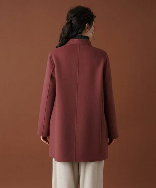 Leilian PLUS HOUSE / レリアンプラスハウス その他アウター | スタンドカラーラップコート【プラス企画】【LORO PIANA】 | 詳細6