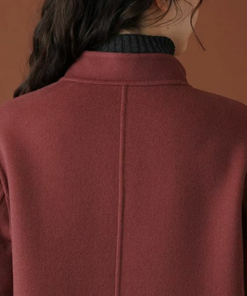 Leilian PLUS HOUSE / レリアンプラスハウス その他アウター | スタンドカラーラップコート【プラス企画】【LORO PIANA】 | 詳細8