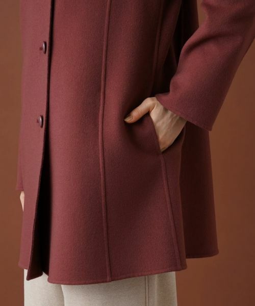 Leilian PLUS HOUSE / レリアンプラスハウス その他アウター | スタンドカラーラップコート【プラス企画】【LORO PIANA】 | 詳細9