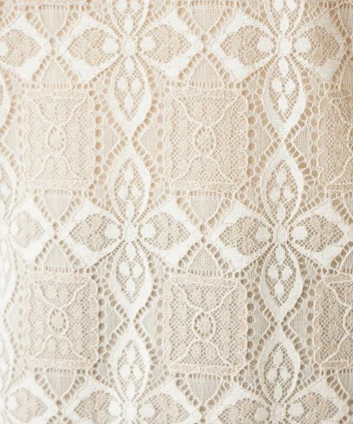 Leilian PLUS HOUSE / レリアンプラスハウス ニット・セーター | レース切替ロゴニット【ROCHAS Premiere】 | 詳細11