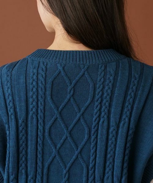 Leilian PLUS HOUSE / レリアンプラスハウス テーラードジャケット | ケーブル編みニットベスト【ROCHAS Premiere】 | 詳細11