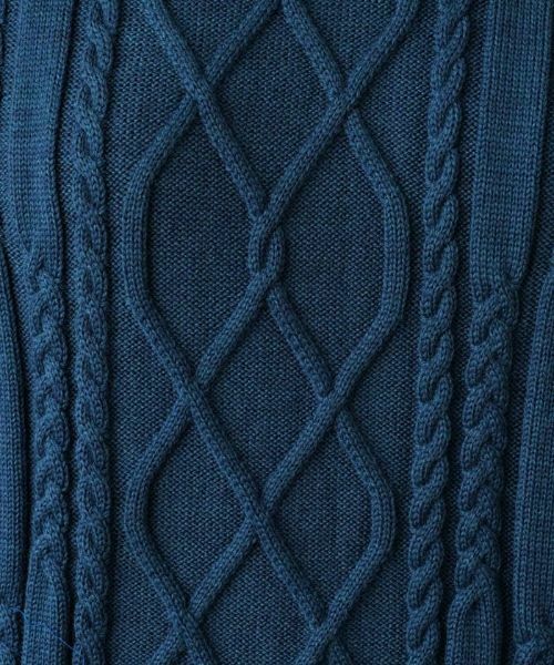 Leilian PLUS HOUSE / レリアンプラスハウス テーラードジャケット | ケーブル編みニットベスト【ROCHAS Premiere】 | 詳細13