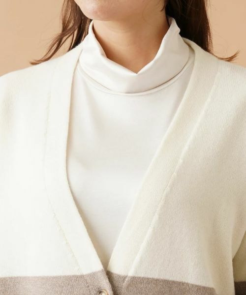 Leilian PLUS HOUSE / レリアンプラスハウス カーディガン・ボレロ | カラーブロックニットカーディガン | 詳細10