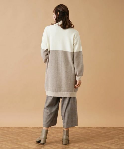Leilian PLUS HOUSE / レリアンプラスハウス カーディガン・ボレロ | カラーブロックニットカーディガン | 詳細6