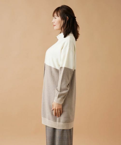 Leilian PLUS HOUSE / レリアンプラスハウス カーディガン・ボレロ | カラーブロックニットカーディガン | 詳細8