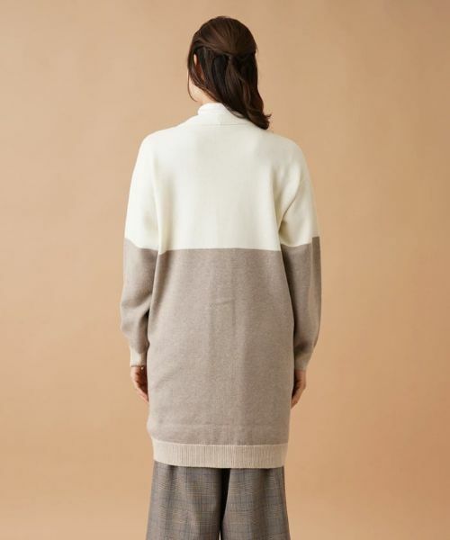 Leilian PLUS HOUSE / レリアンプラスハウス カーディガン・ボレロ | カラーブロックニットカーディガン | 詳細9