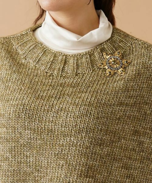 Leilian PLUS HOUSE / レリアンプラスハウス テーラードジャケット | ケープ風ニットベスト【BIANCA LANCIA】 | 詳細12