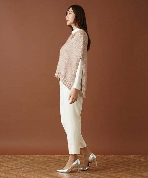 Leilian PLUS HOUSE / レリアンプラスハウス テーラードジャケット | ケープ風ニットベスト【BIANCA LANCIA】 | 詳細2