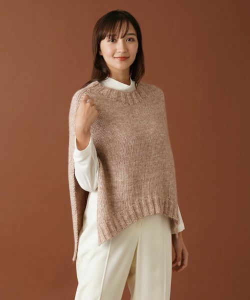 Leilian PLUS HOUSE / レリアンプラスハウス テーラードジャケット | ケープ風ニットベスト【BIANCA LANCIA】 | 詳細4