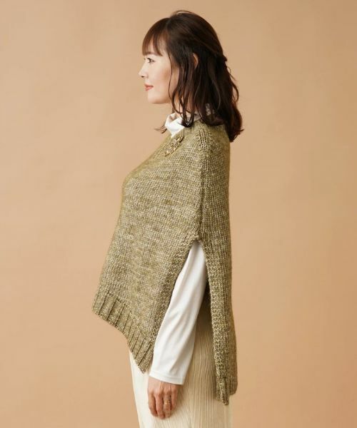 Leilian PLUS HOUSE / レリアンプラスハウス テーラードジャケット | ケープ風ニットベスト【BIANCA LANCIA】 | 詳細9