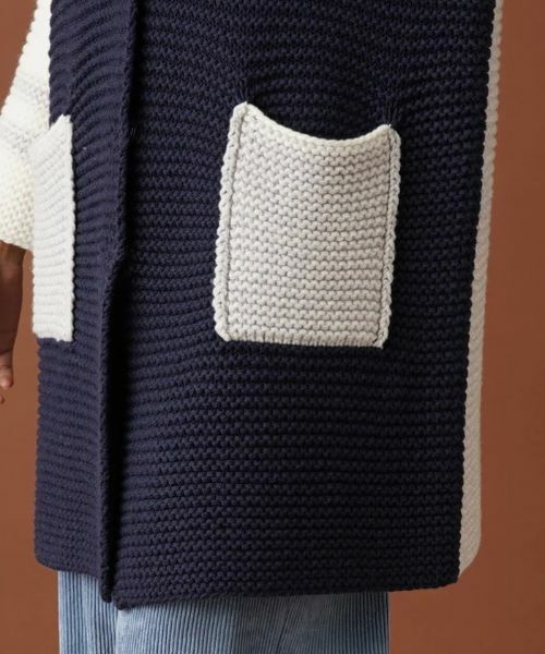 Leilian PLUS HOUSE / レリアンプラスハウス カーディガン・ボレロ | カラーブロックニットカーディガン | 詳細11