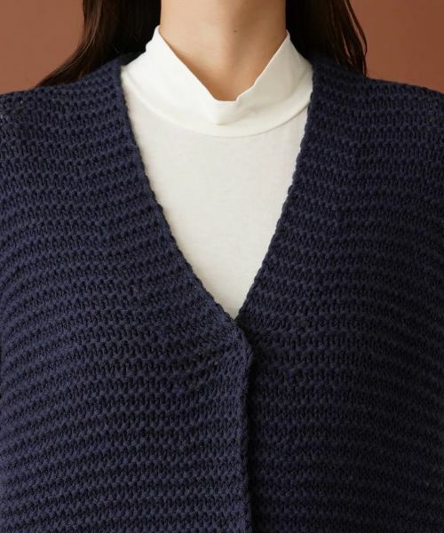 Leilian PLUS HOUSE / レリアンプラスハウス カーディガン・ボレロ | カラーブロックニットカーディガン | 詳細7
