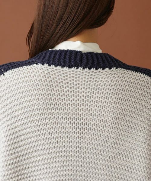 Leilian PLUS HOUSE / レリアンプラスハウス カーディガン・ボレロ | カラーブロックニットカーディガン | 詳細8