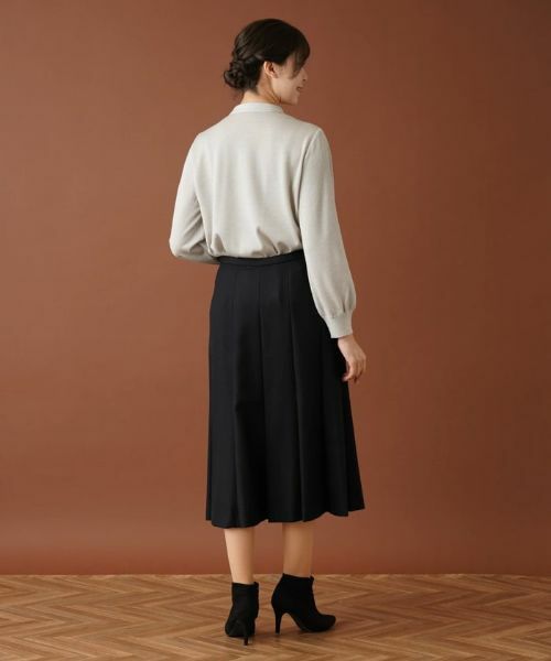 Leilian PLUS HOUSE / レリアンプラスハウス ミニ・ひざ丈スカート | ミモレ丈セミフレアスカート | 詳細3
