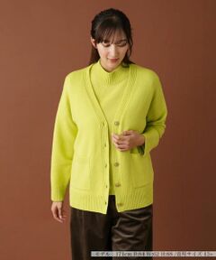 Leilian PLUS HOUSE / レリアンプラスハウス カーディガン・ボレロ | Vネックニットカーディガン