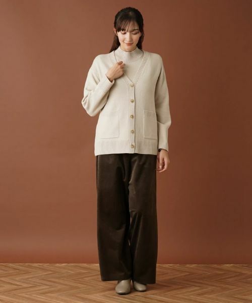 Leilian PLUS HOUSE / レリアンプラスハウス カーディガン・ボレロ | Vネックニットカーディガン | 詳細12