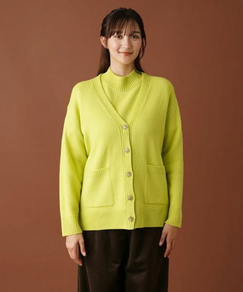 Leilian PLUS HOUSE / レリアンプラスハウス カーディガン・ボレロ | Vネックニットカーディガン | 詳細4