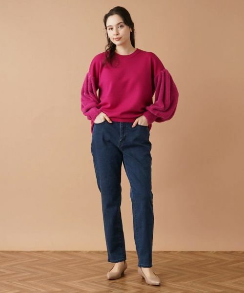 Leilian PLUS HOUSE / レリアンプラスハウス ニット・セーター | 切替ボリュームスリーブニット | 詳細12