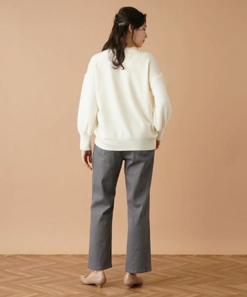 Leilian PLUS HOUSE / レリアンプラスハウス ニット・セーター | 切替ボリュームスリーブニット | 詳細3