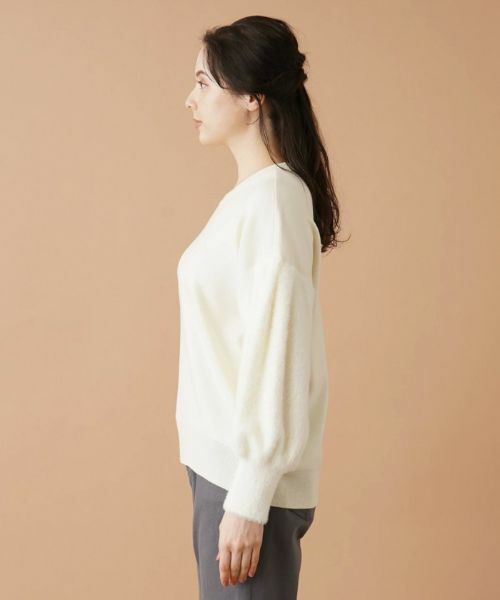 Leilian PLUS HOUSE / レリアンプラスハウス ニット・セーター | 切替ボリュームスリーブニット | 詳細5
