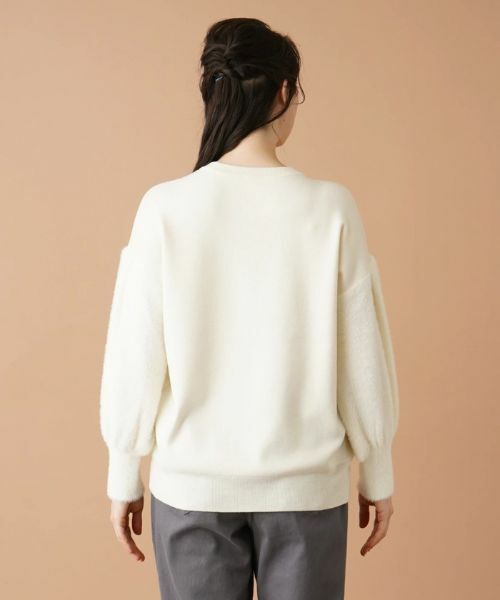 Leilian PLUS HOUSE / レリアンプラスハウス ニット・セーター | 切替ボリュームスリーブニット | 詳細6