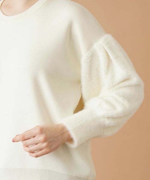 Leilian PLUS HOUSE / レリアンプラスハウス ニット・セーター | 切替ボリュームスリーブニット | 詳細9