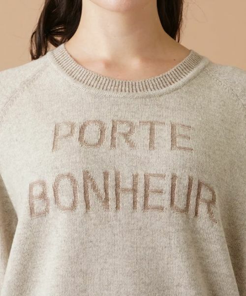 Leilian PLUS HOUSE / レリアンプラスハウス ニット・セーター | ロゴクルーネックニット | 詳細7