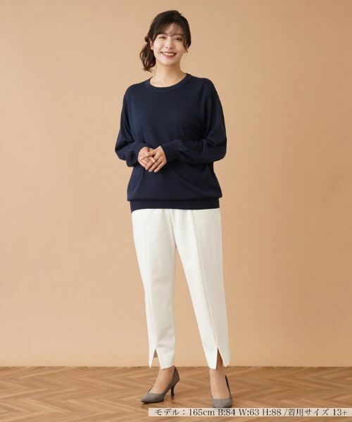 Leilian PLUS HOUSE / レリアンプラスハウス ニット・セーター | Vガゼットニット【my perfect wardrobe】 | 詳細1