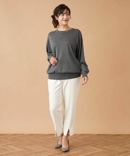 Leilian PLUS HOUSE / レリアンプラスハウス ニット・セーター | Vガゼットニット【my perfect wardrobe】 | 詳細11