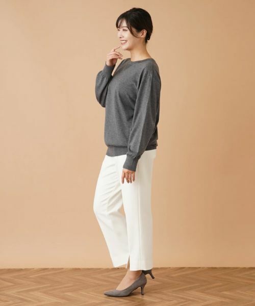 Leilian PLUS HOUSE / レリアンプラスハウス ニット・セーター | Vガゼットニット【my perfect wardrobe】 | 詳細12