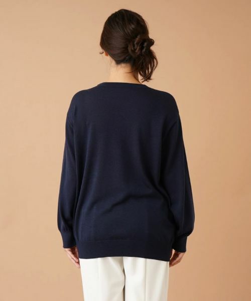 Leilian PLUS HOUSE / レリアンプラスハウス ニット・セーター | Vガゼットニット【my perfect wardrobe】 | 詳細6