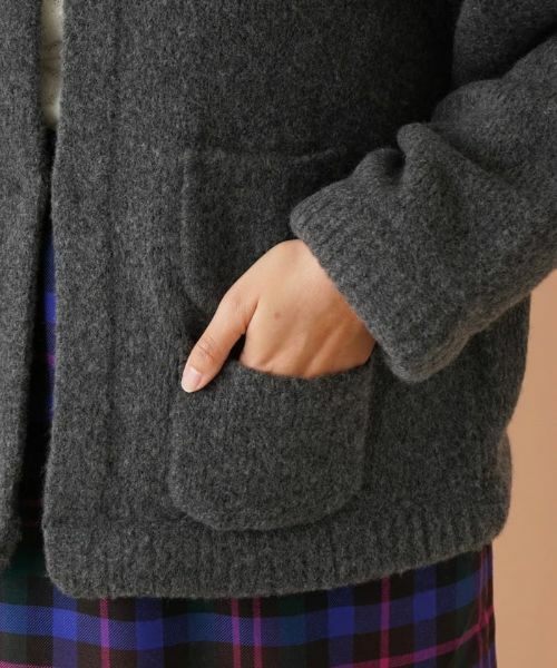 Leilian PLUS HOUSE / レリアンプラスハウス テーラードジャケット | ノーカラーニットジャケット【my perfect wardrobe】 | 詳細11