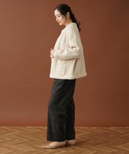 Leilian PLUS HOUSE / レリアンプラスハウス テーラードジャケット | ノーカラーニットジャケット【my perfect wardrobe】 | 詳細15