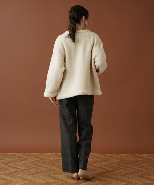 Leilian PLUS HOUSE / レリアンプラスハウス テーラードジャケット | ノーカラーニットジャケット【my perfect wardrobe】 | 詳細16
