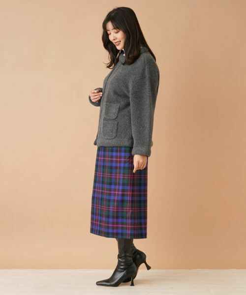 Leilian PLUS HOUSE / レリアンプラスハウス テーラードジャケット | ノーカラーニットジャケット【my perfect wardrobe】 | 詳細2