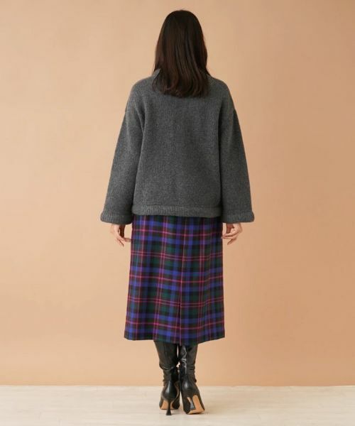 Leilian PLUS HOUSE / レリアンプラスハウス テーラードジャケット | ノーカラーニットジャケット【my perfect wardrobe】 | 詳細3