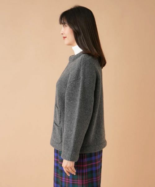 Leilian PLUS HOUSE / レリアンプラスハウス テーラードジャケット | ノーカラーニットジャケット【my perfect wardrobe】 | 詳細5