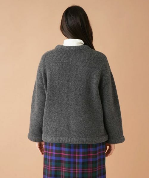 Leilian PLUS HOUSE / レリアンプラスハウス テーラードジャケット | ノーカラーニットジャケット【my perfect wardrobe】 | 詳細6