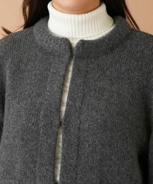 Leilian PLUS HOUSE / レリアンプラスハウス テーラードジャケット | ノーカラーニットジャケット【my perfect wardrobe】 | 詳細7