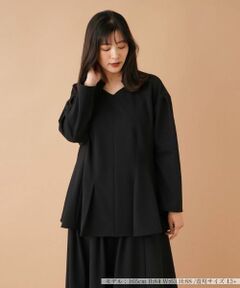 Leilian PLUS HOUSE / レリアンプラスハウス シャツ・ブラウス | スタンドカラーペプラムブラウス【Leilian：EZUMI】