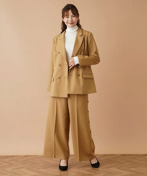 Leilian PLUS HOUSE / レリアンプラスハウス その他パンツ | アシンメトリーワイドパンツ【Leilian：EZUMI】 | 詳細1