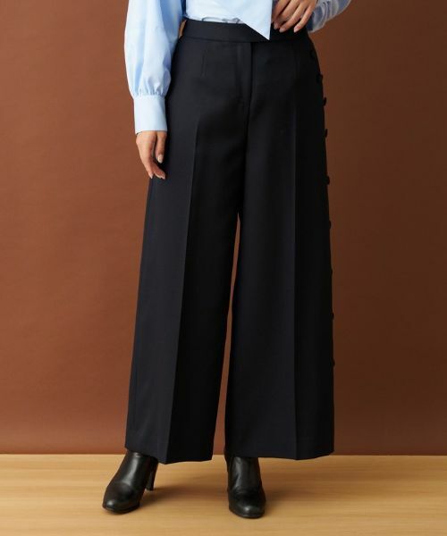 Leilian PLUS HOUSE / レリアンプラスハウス その他パンツ | アシンメトリーワイドパンツ【Leilian：EZUMI】 | 詳細4