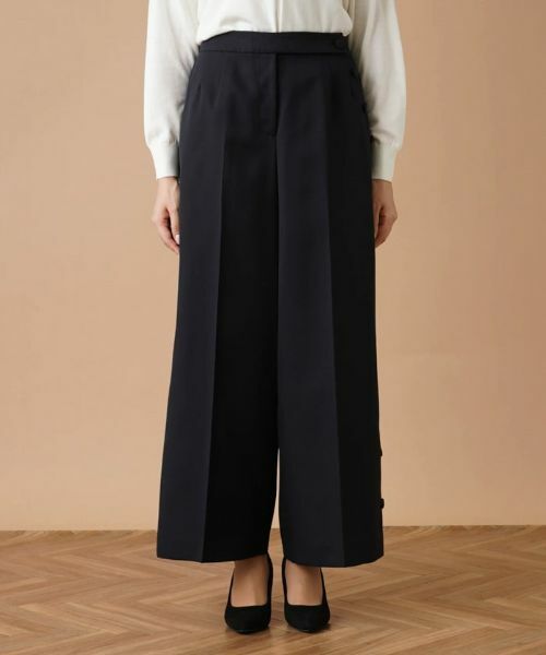 Leilian PLUS HOUSE / レリアンプラスハウス その他パンツ | アシンメトリーワイドパンツ【Leilian：EZUMI】 | 詳細8