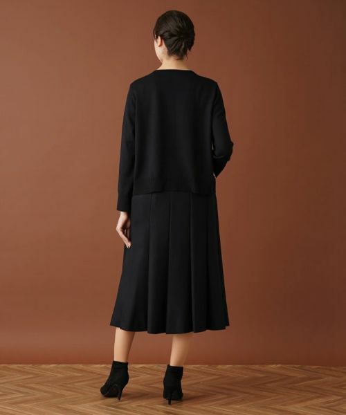 Leilian PLUS HOUSE / レリアンプラスハウス カーディガン・ボレロ | 幾何学柄切替カーディガン | 詳細3