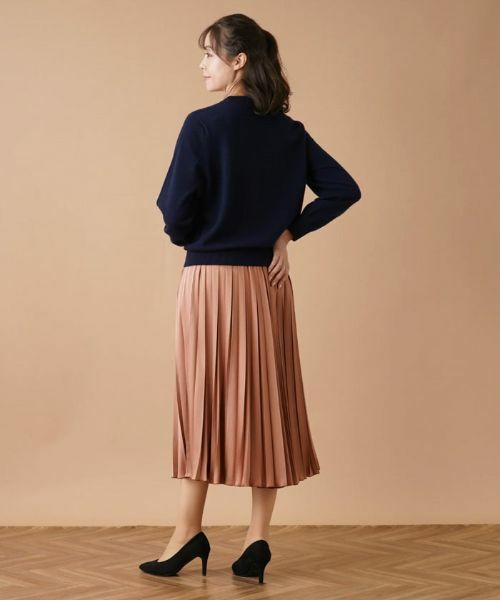 Leilian PLUS HOUSE / レリアンプラスハウス ロング・マキシ丈スカート | サテンプリーツスカート | 詳細17