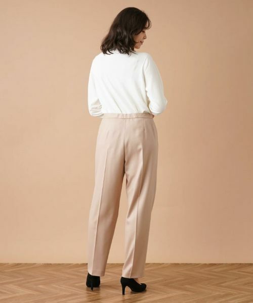 Leilian PLUS HOUSE / レリアンプラスハウス その他パンツ | サキソニーセンタープレスパンツ | 詳細3