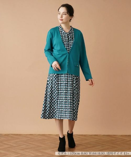 Leilian PLUS HOUSE / レリアンプラスハウス カーディガン・ボレロ | 【店舗人気】ミラノリブニットカーディガン | 詳細1