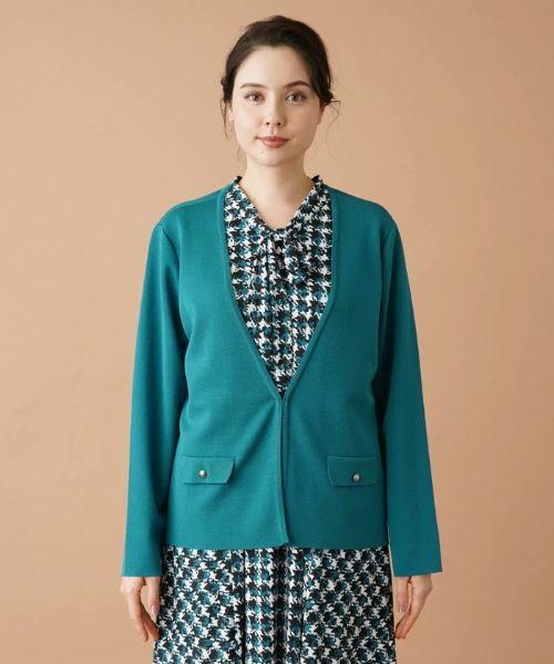 Leilian PLUS HOUSE / レリアンプラスハウス カーディガン・ボレロ | 【店舗人気】ミラノリブニットカーディガン | 詳細4