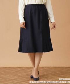 Leilian PLUS HOUSE / レリアンプラスハウス ミニ・ひざ丈スカート | プリーツヘム切替スカート